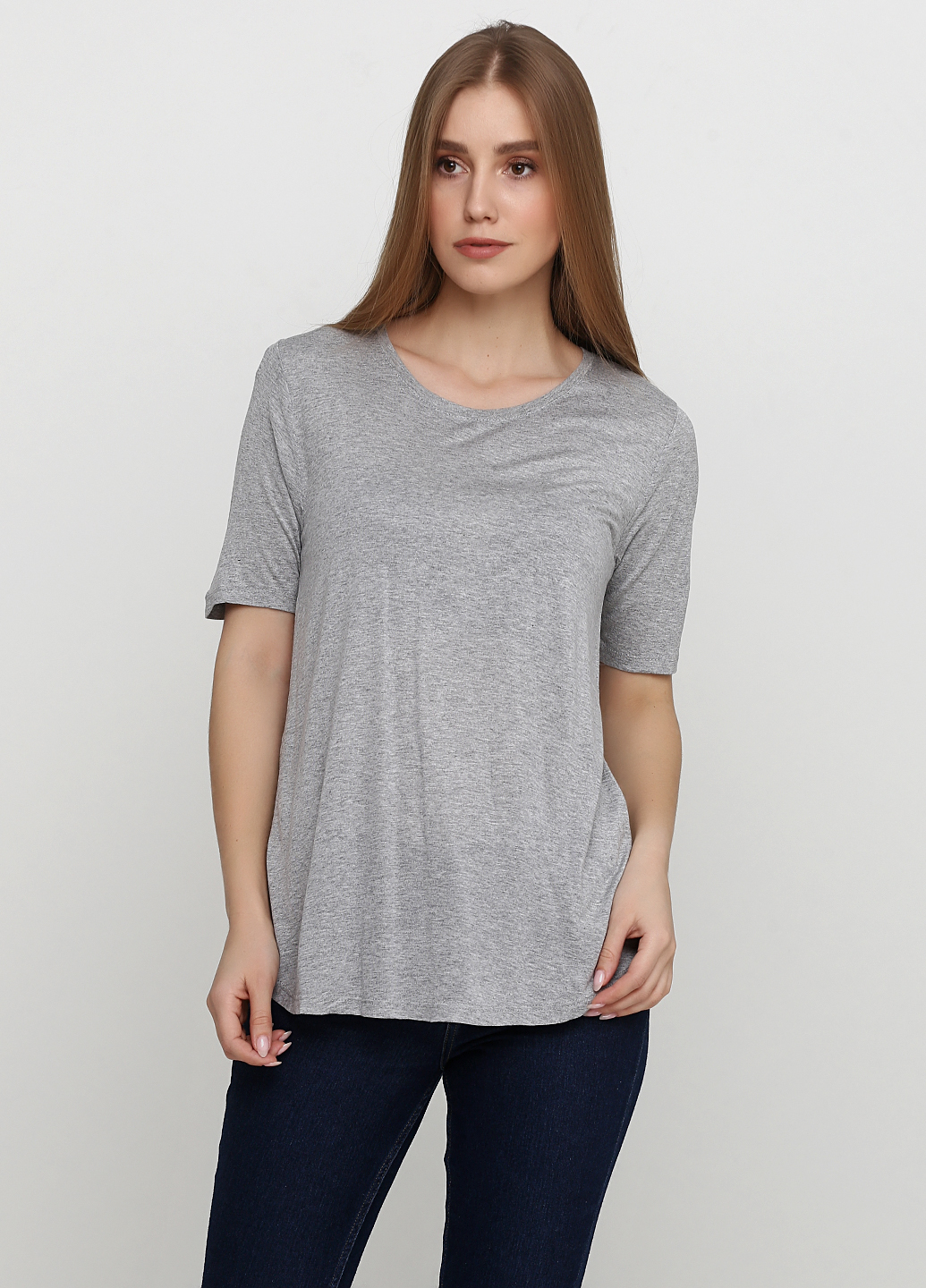 

Футболка H&M  Серый 0357191_серый_04, Футболка H&M XS Серый 0357191_серый_04