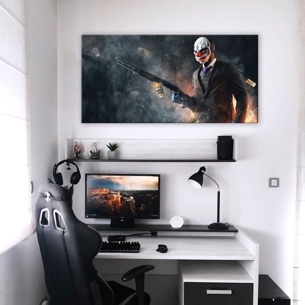 

Картина на холсте Игры Payday 50х100 см.