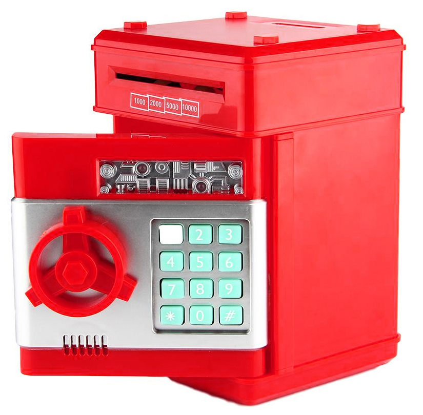 

Игрушечный сейф-копилка UFT Cashbox Red музыкальный с электронным купюроприемником (UFTCashboxRed)