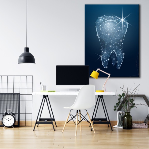 

Картина на холсте Стоматология 3D Tooth Art 90х120 см.