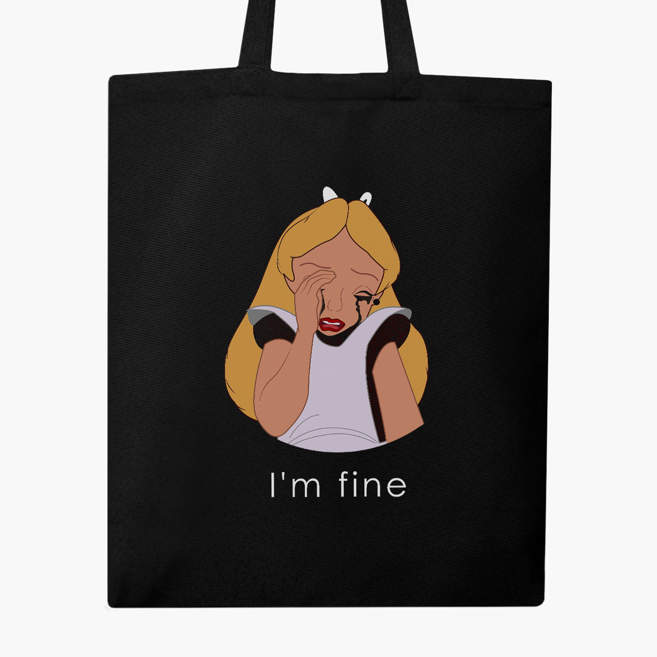 

Эко сумка шоппер Disney Alice I'm fine (9227-1440) 41x35 см Черный
