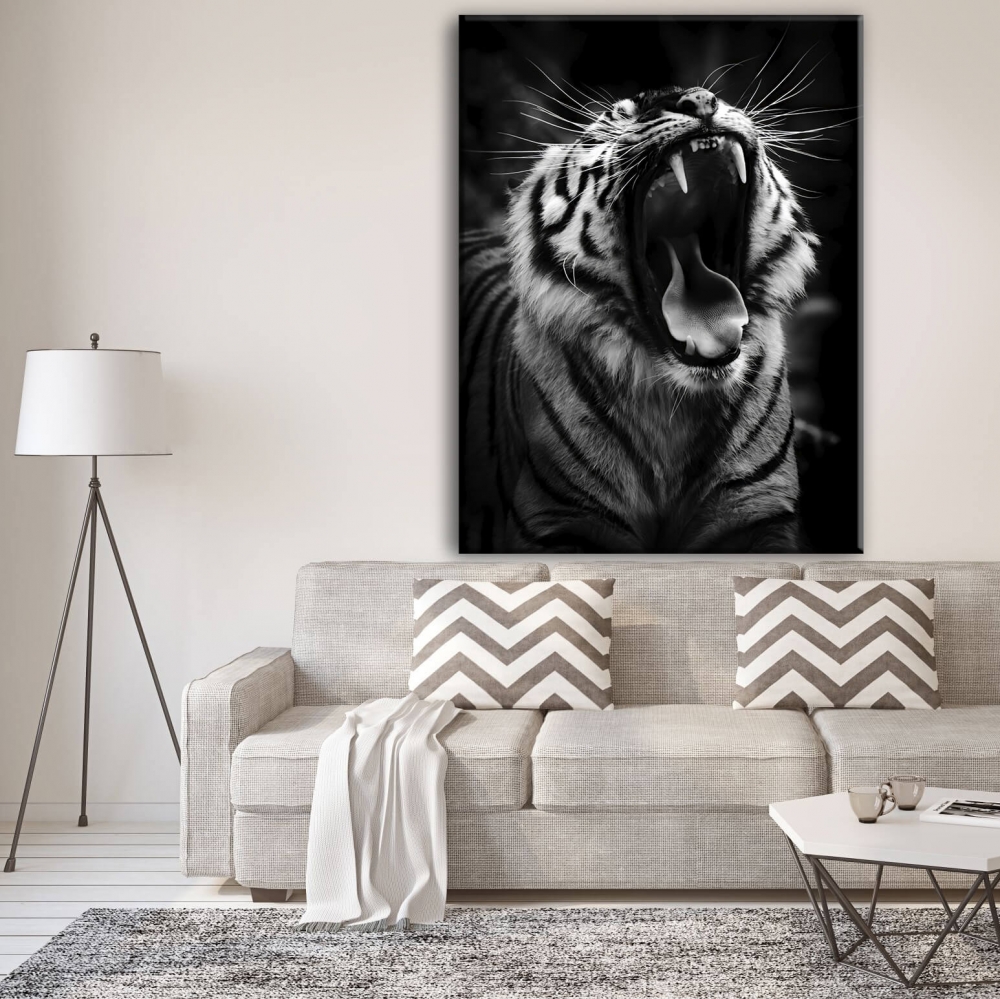 

Картина на холсте Животные Tiger Angry 45х60 см.