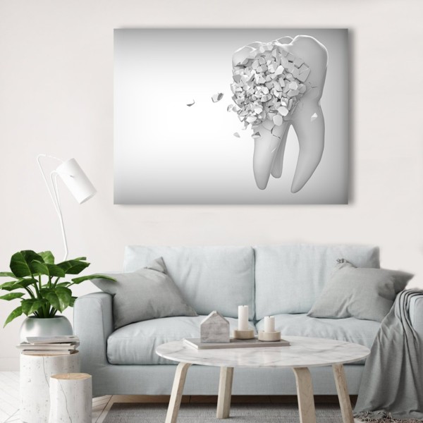 

Картина на холсте Стоматология Broken tooth 90х120 см.