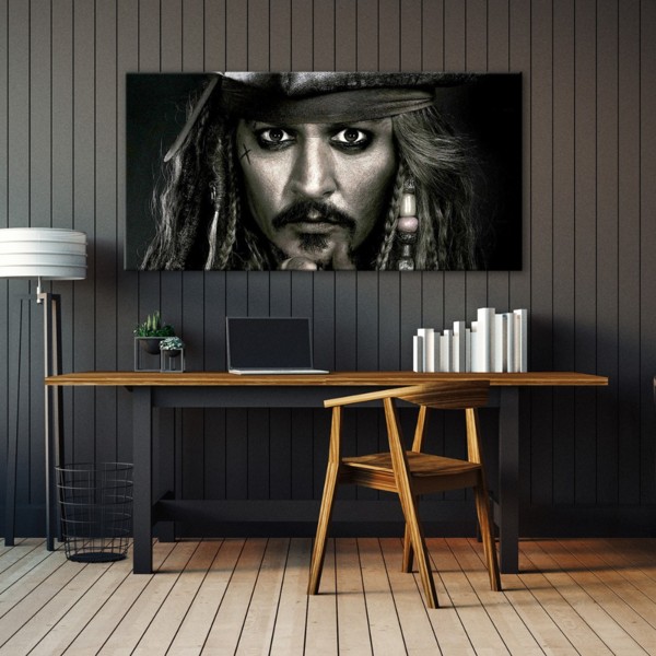 

Картина на холсте Фильмы/сериалы Captain Jack Sparrow 60х120 см.