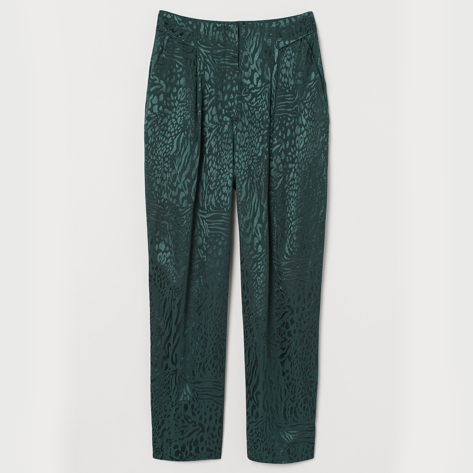 

Брюки H&M 0829014002  (175/84А) Темно-зеленые с леопардовым, Брюки H&M 0829014002 44 (175/84А) Темно-зеленые с леопардовым