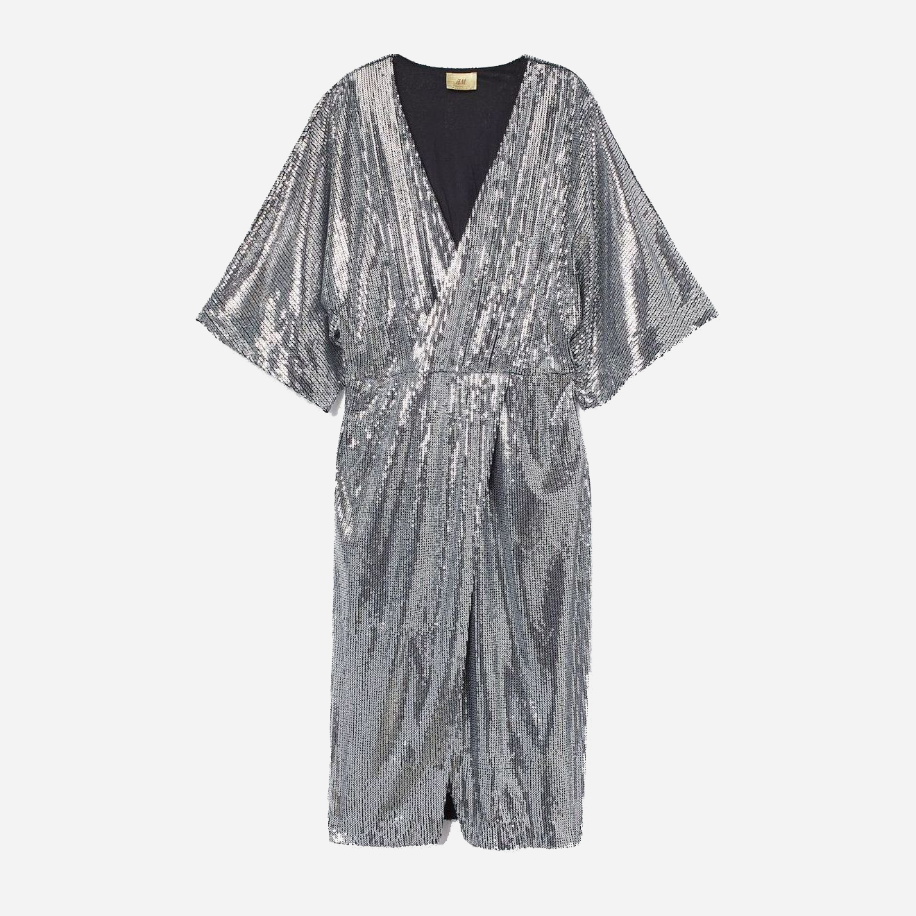 

Платье H&M 0682334  Серебристое, Платье H&M 0682334 36 Серебристое