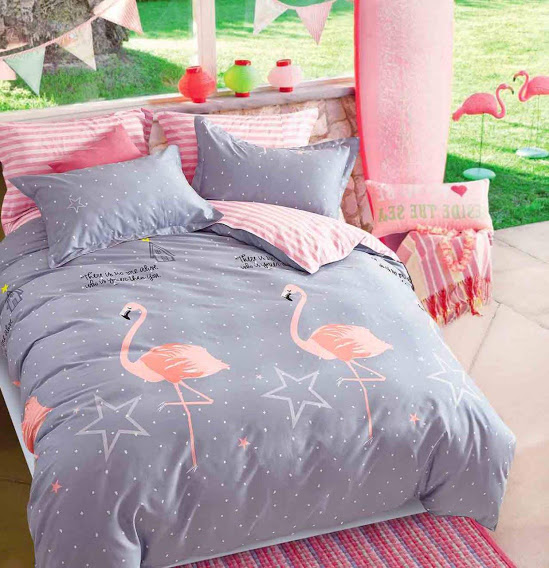 

Постельное белье комплект из Бязи "Фламинго". Размер Двуспальный макси, простынь на Резинке, для Стандартной подушки (TIR_2211-198 2M/R-SP)