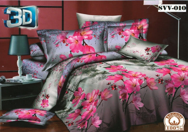 

Постельное белье комплект из Бязи "Розовая сакура". Размер Семейный, для Евро подушки (TIR_2037-387 S-EP)