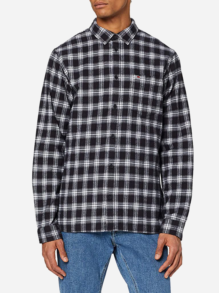 

Рубашка Tommy Hilfiger Flannel Multi DM0DM07494  Black, Рубашка Tommy Hilfiger Flannel Multi DM0DM07494 M Black