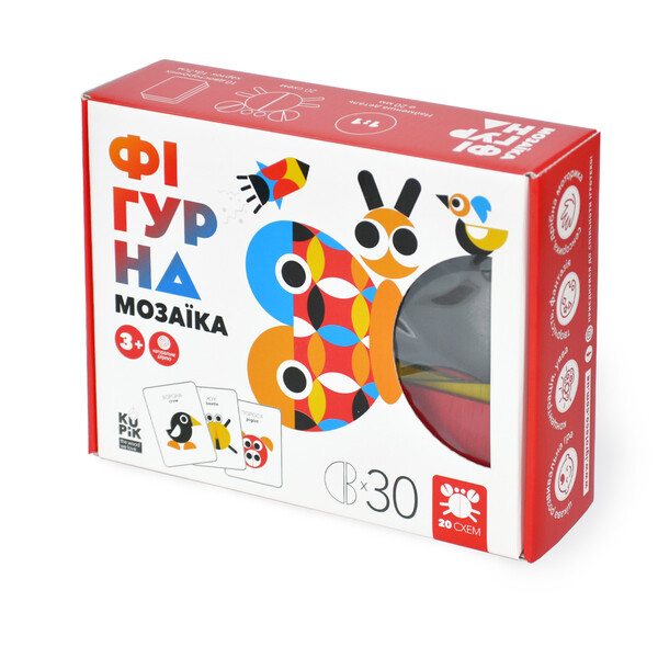 

Деревянная фигурная мозаика Игротеко (30 деталей)