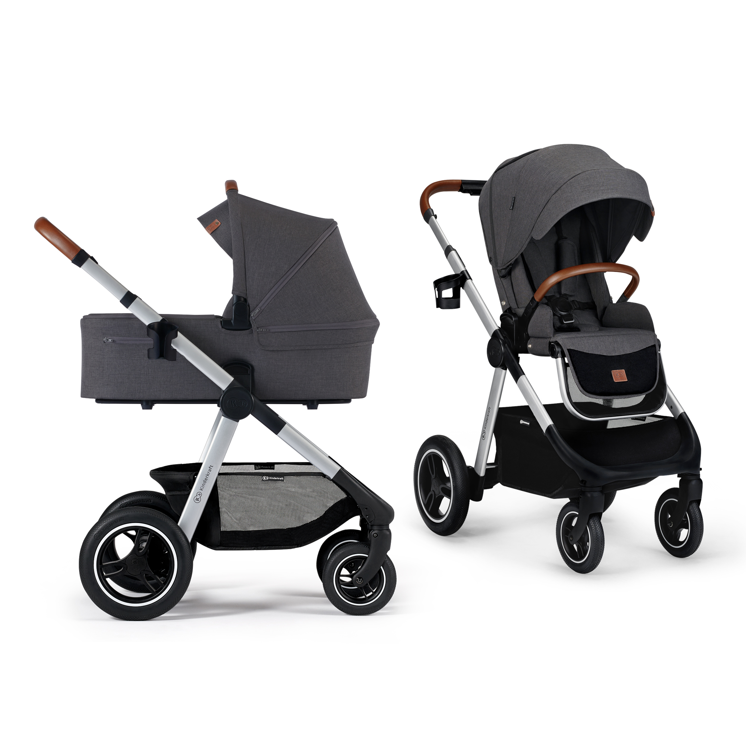 

Универсальная коляска 2 в 1 Kinderkraft Everyday Dark Gray (KSEVER00DGR2000)