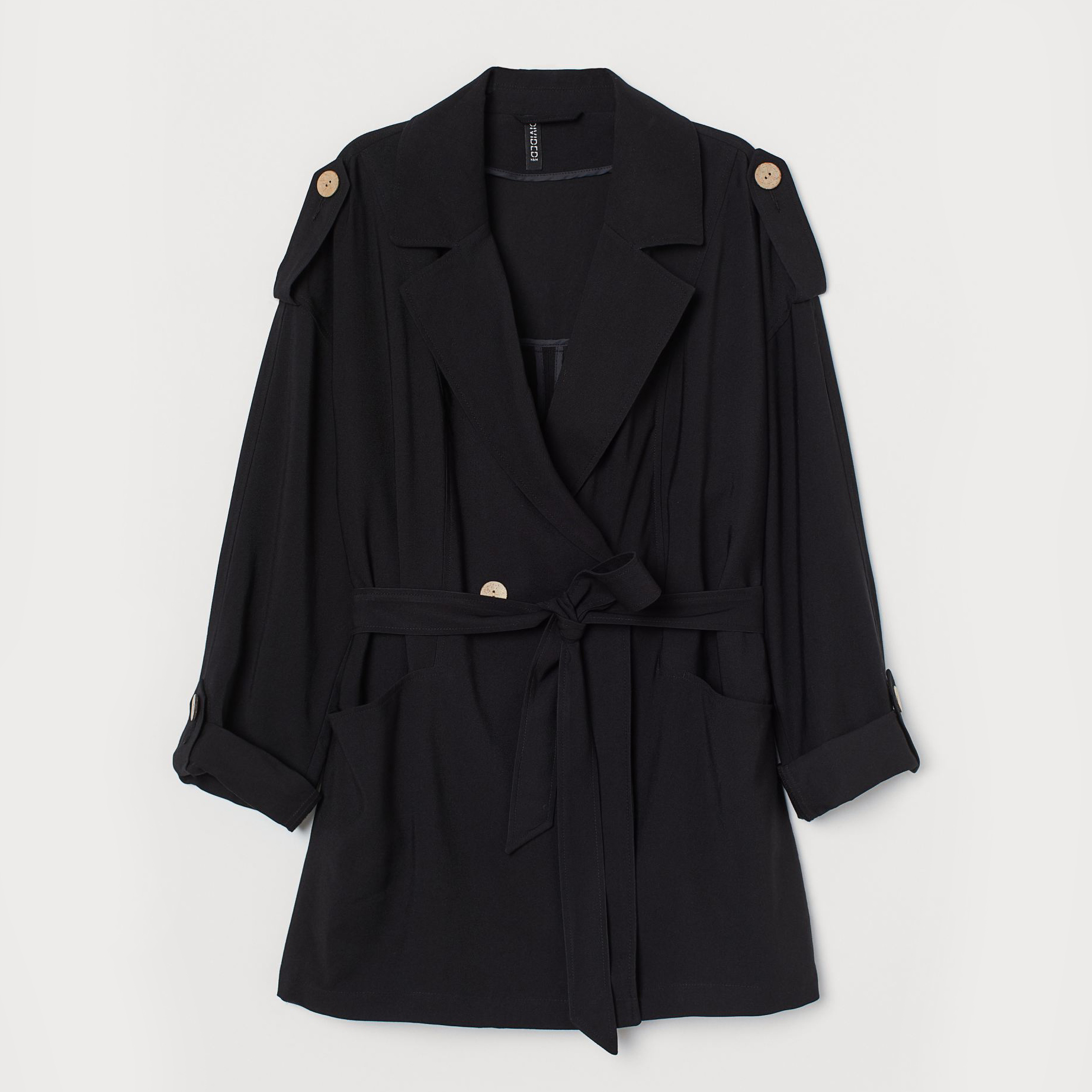 

Тренч H&M 0868497002  (165/88А) Черный, Тренч H&M 0868497002 S (165/88А) Черный