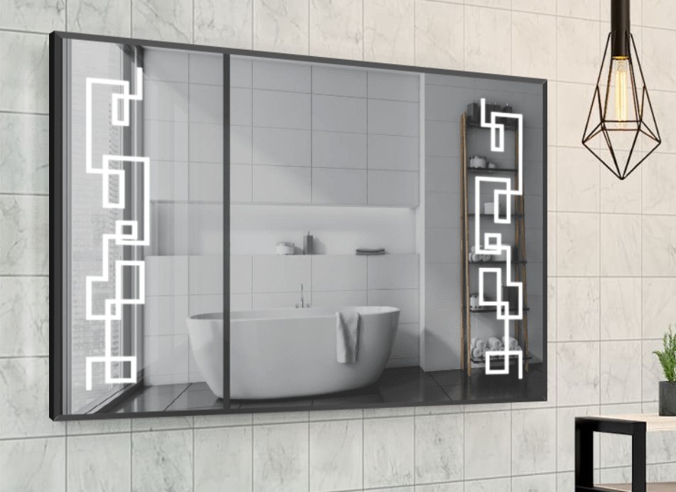 

Зеркало в алюминиевой раме c LED подсветкой Smart Mirror сенсорное Terni-R 100 x 100 см