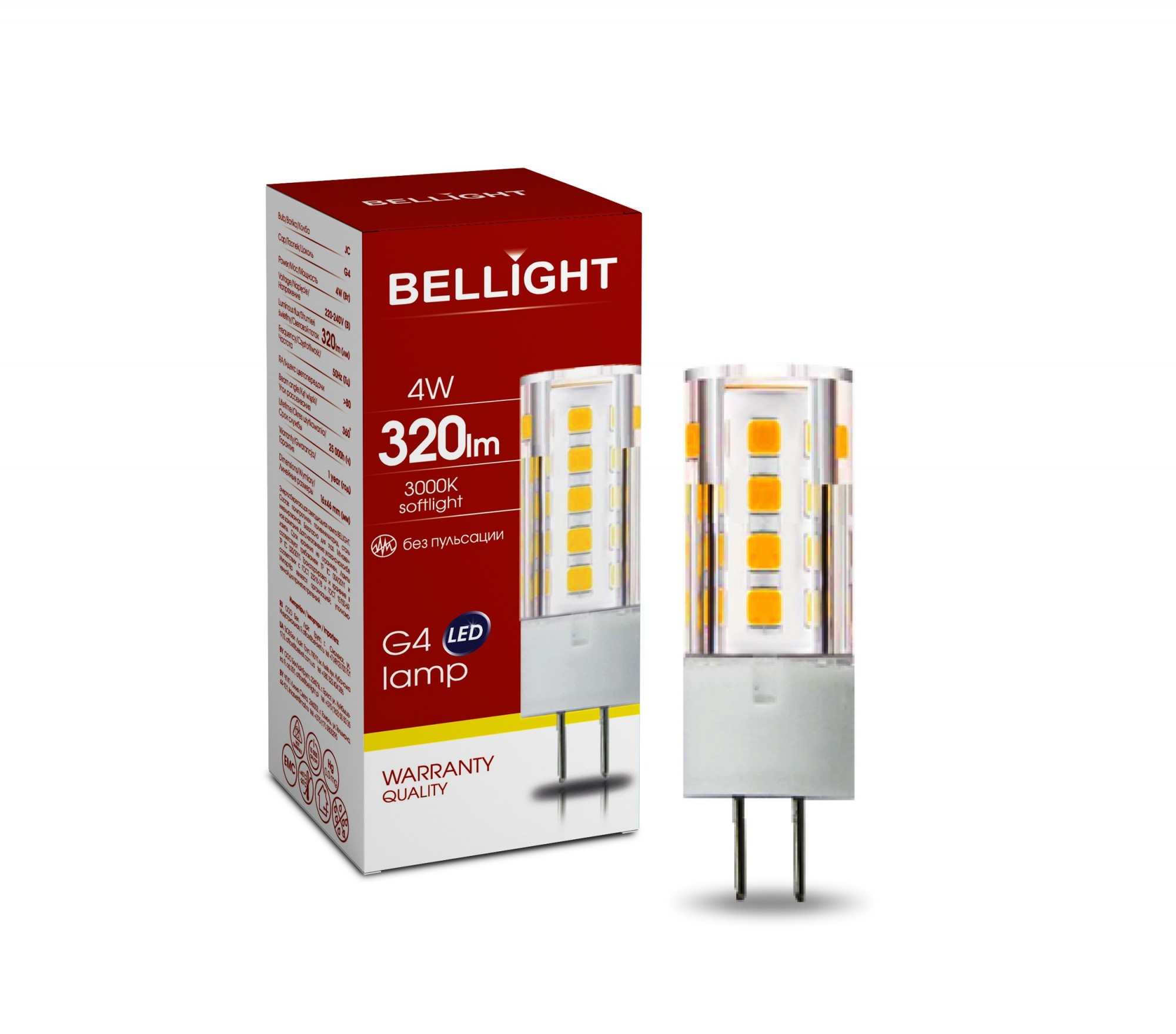Светодиодная лампа LED G4 220-240V 4W 3000K – низкие цены, кредит .