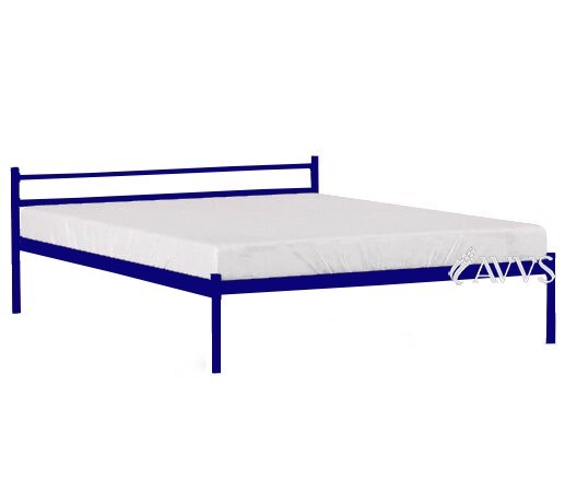 

Двуспальная кровать Метакам Comfort-1 металлическая 190x180 Синий