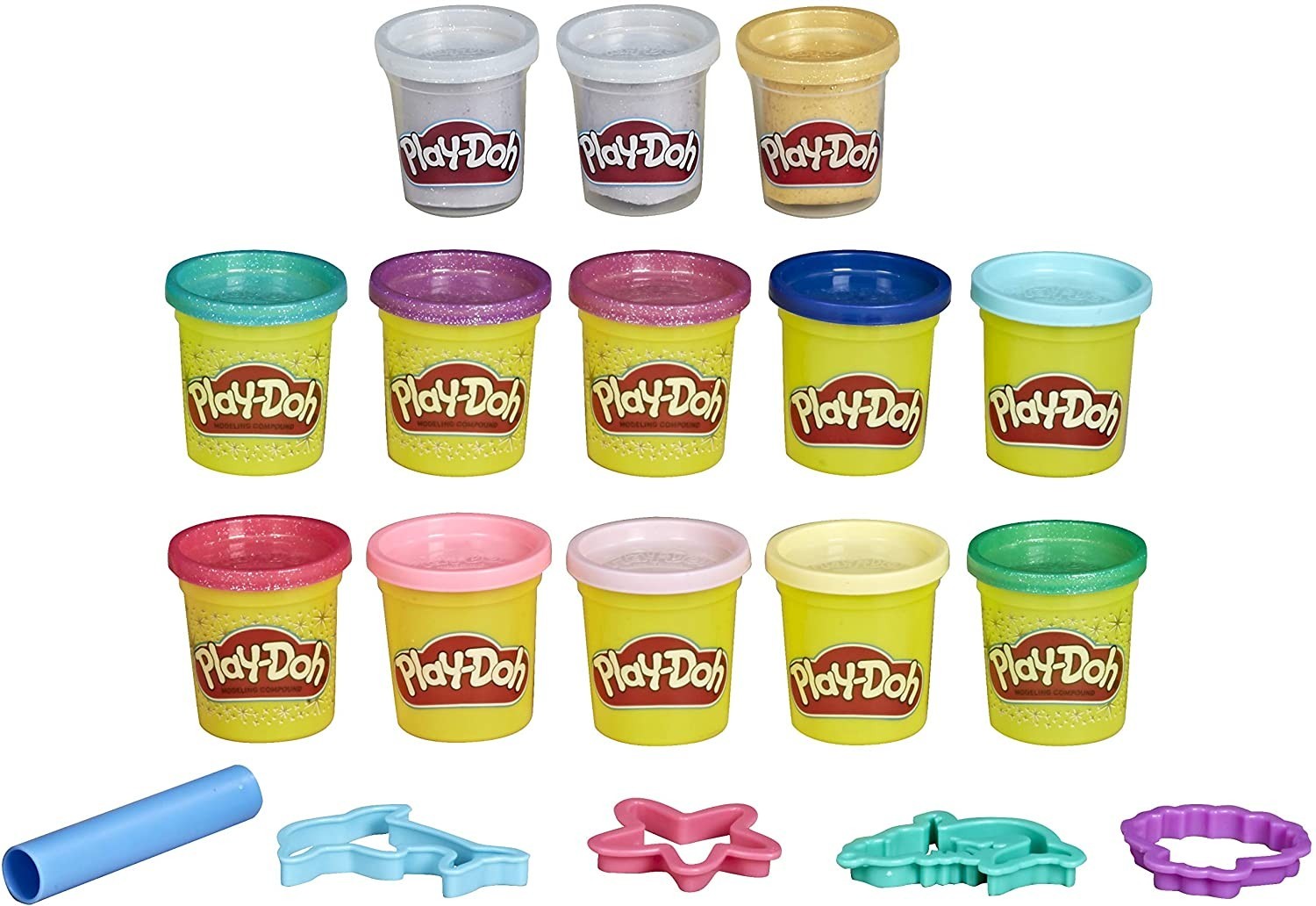 

Игровой набор Hasbro Play-Doh 13 баночок и формы (F1200FF2)