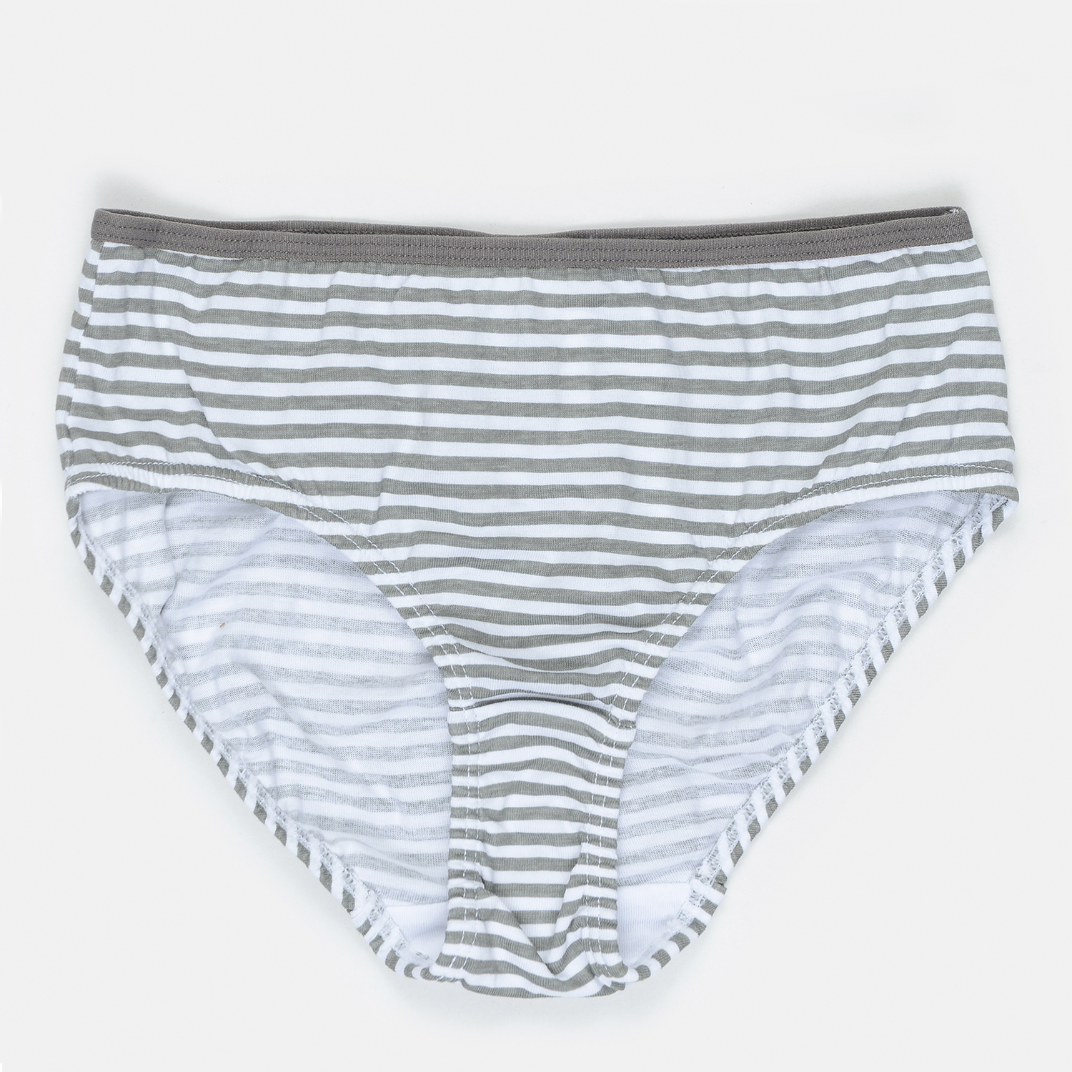 

Трусы H&M 1210-62521602 170 см 3 штБело-серая полоска