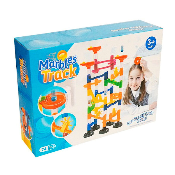 

Динамический конструктор лабиринт с шариком Marbles Track 74 детали: