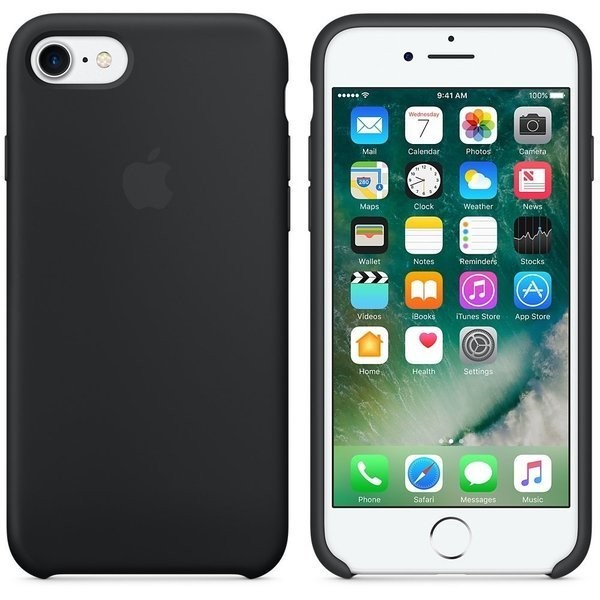 

Оригинальный защитный силиконовый Чехол бампер накладка для iPhone 7/8 / SE2 Silicone Case Black (MMW82ZM/A)