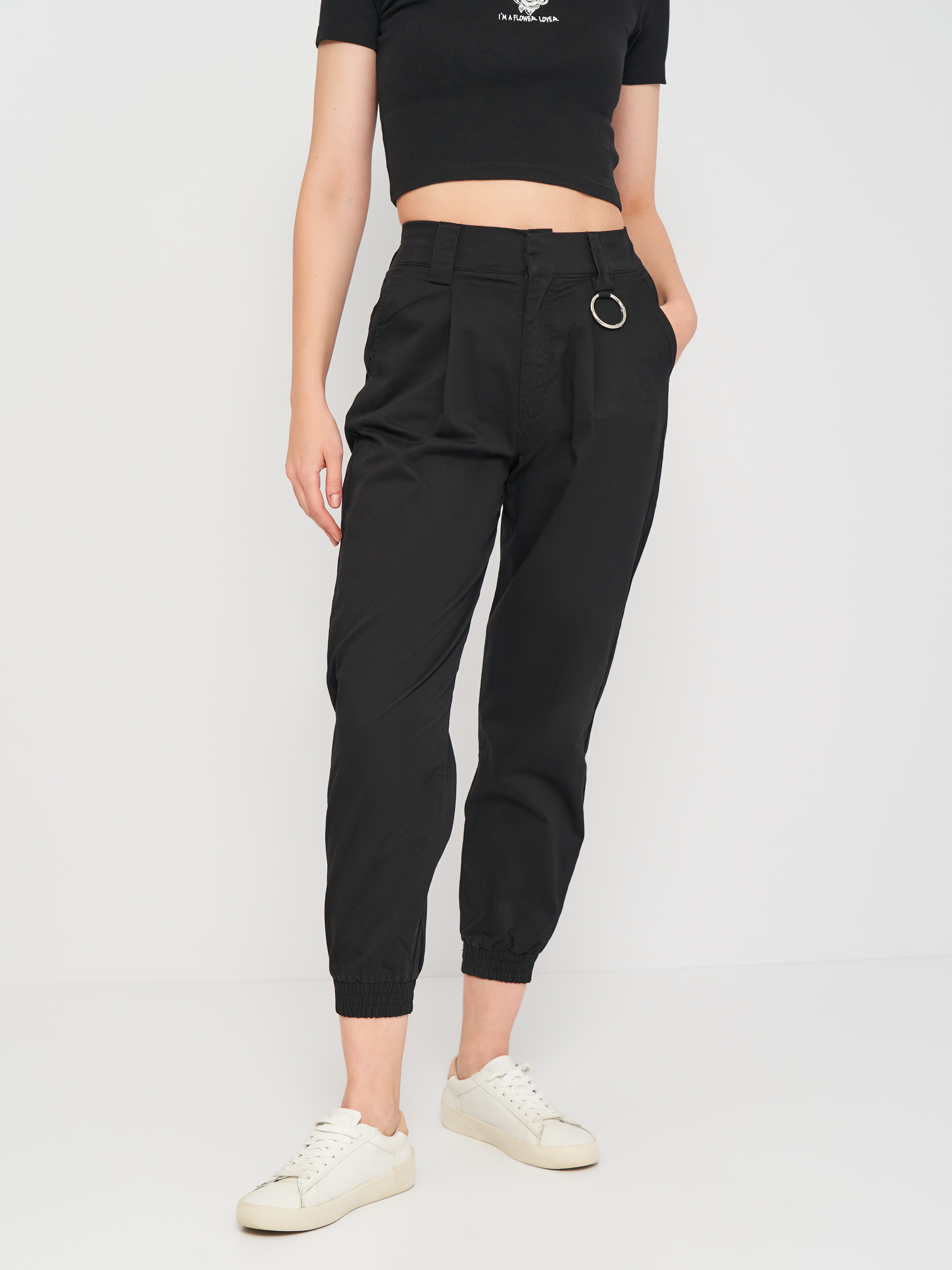 

Брюки Pull & Bear 9670/315/800  Черные, Брюки Pull & Bear 9670/315/800 S Черные