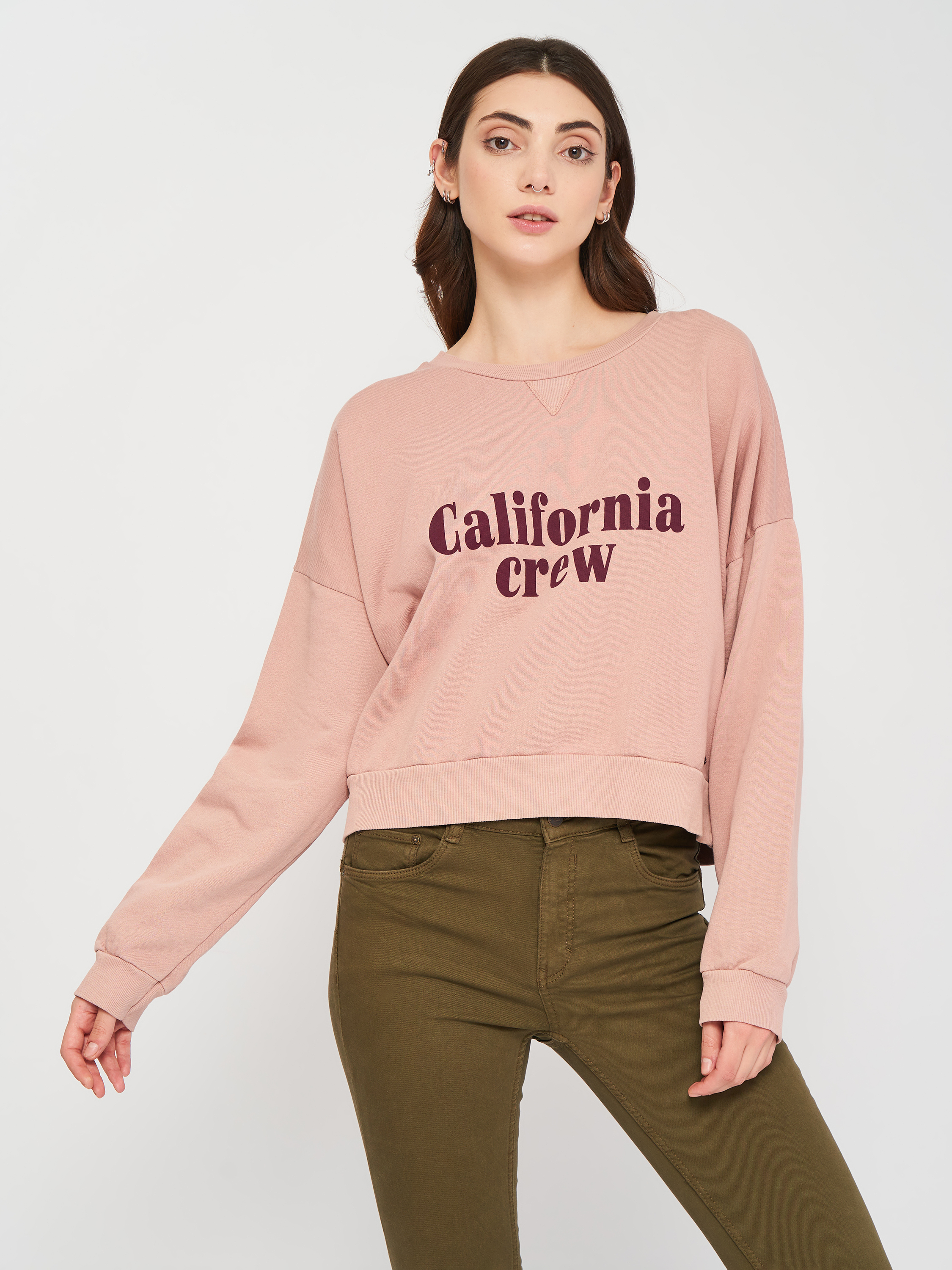 

Свитшот Pull & Bear 9596/385/622  Пудра, Свитшот Pull & Bear 9596/385/622 L Пудра