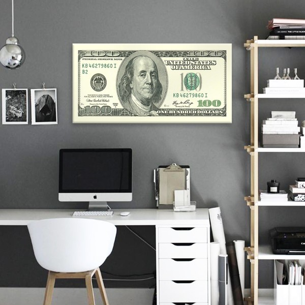 

Картина на холсте Деньги 100$ USA Standard 50х100 см.