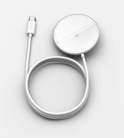 

Беспроводное зарядное устройство Baseus Simple Mini Magnetic 15W white