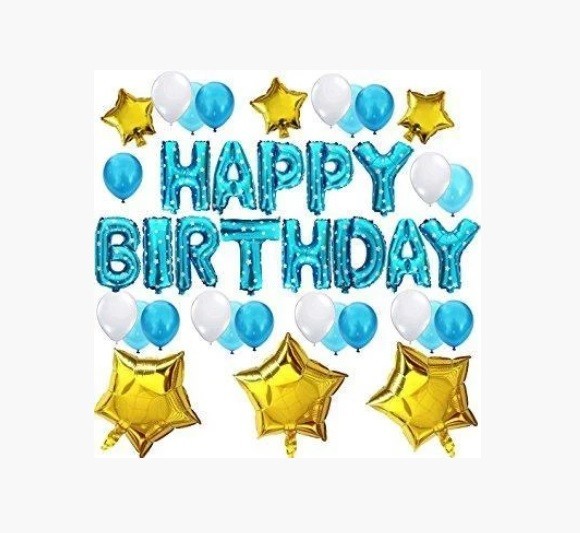 

Набор шаров на день рождения, "HAPPY BIRTHDAY" 07