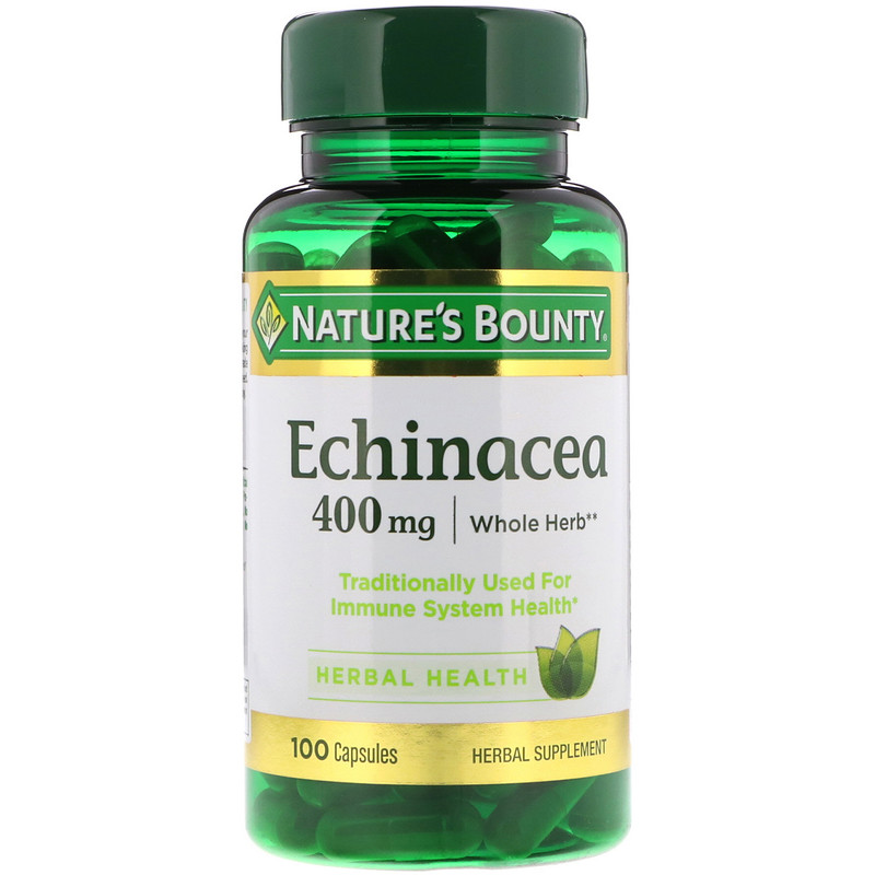 

Натуральная добавка Nature's Bounty Echinacea 400 mg 100 капсул (43843034065)