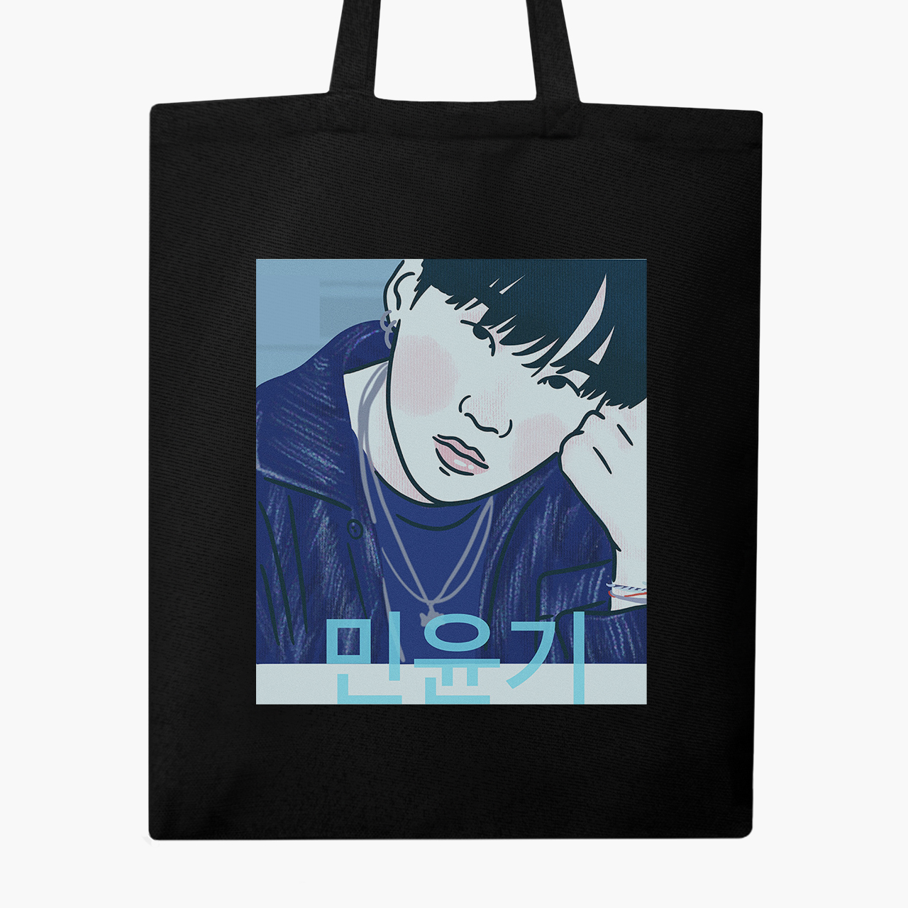 

Эко сумка шоппер Мин Юнги БТС (Min Yoongi BTS) (9227-3260) 41x35 см Черный