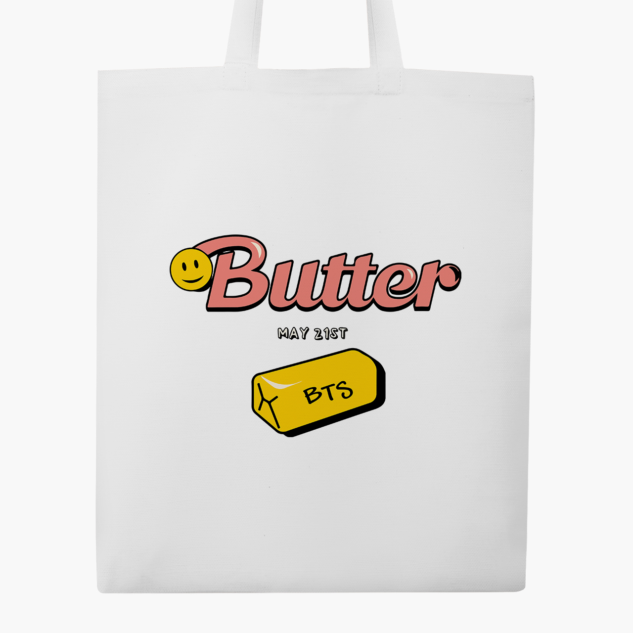

Эко сумка шоппер Butter БТС (BTS) (9227-3257) 41x35 см Белый