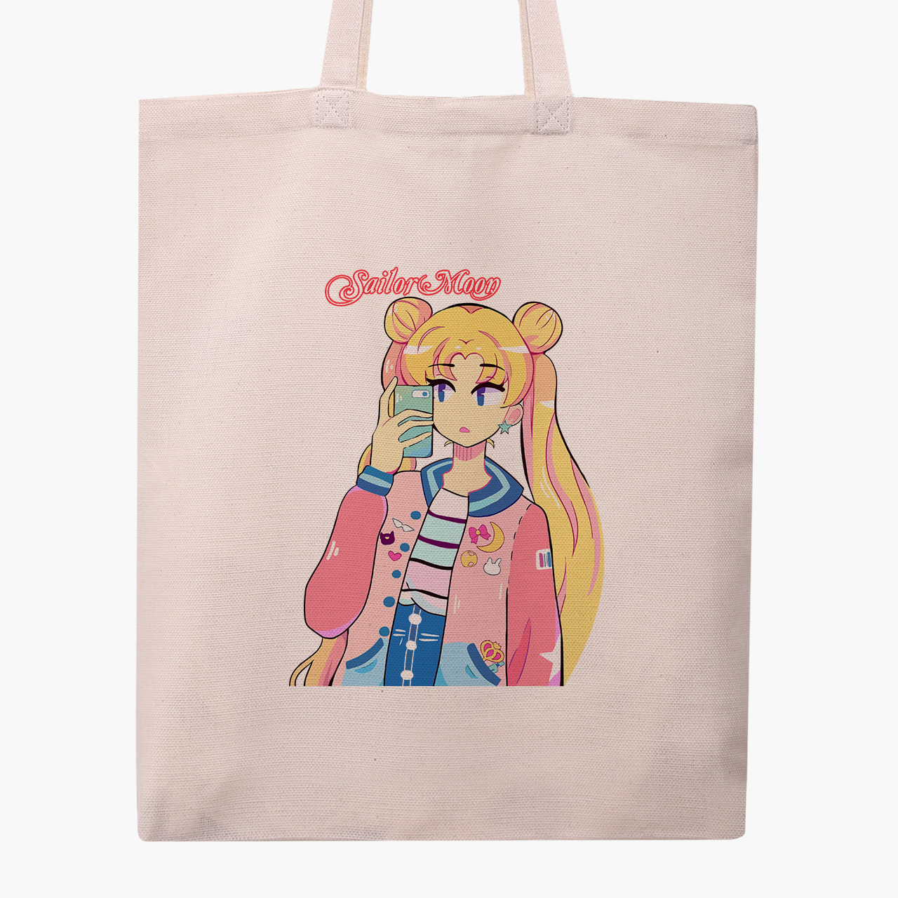 

Эко сумка шоппер Сейлор Мун (Sailor Moon) (9227-2924) 41x35 см Бежевый