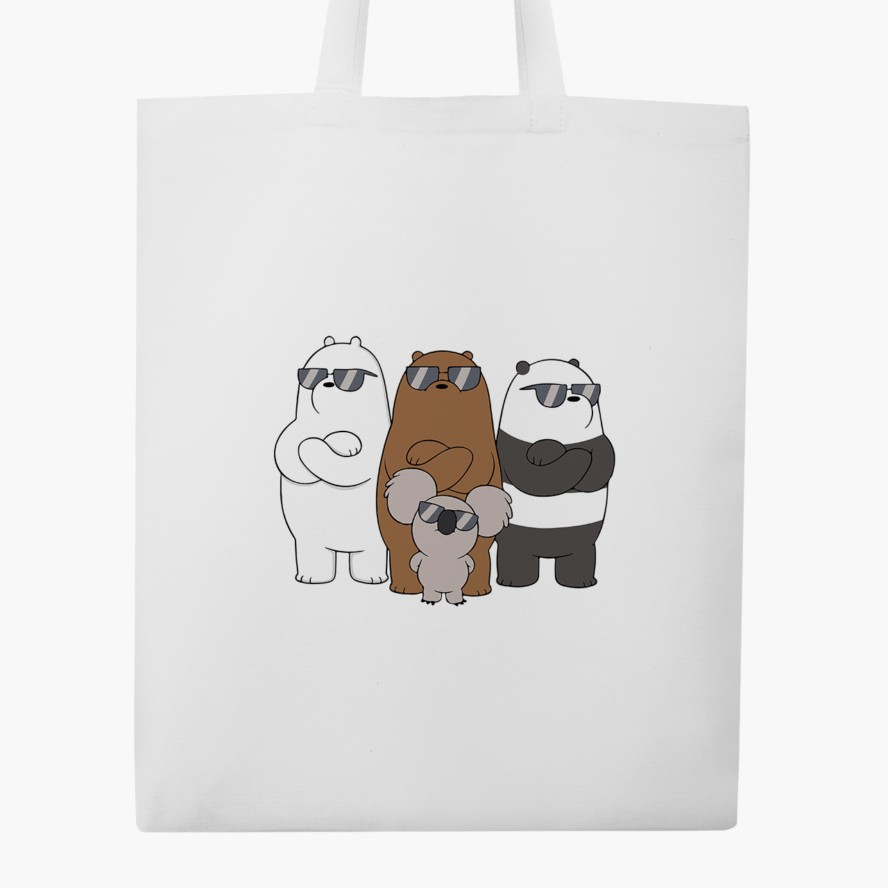 

Эко сумка шоппер Вся правда о медведях (We Bare Bears) (9227-2892) 41x35 см Белый