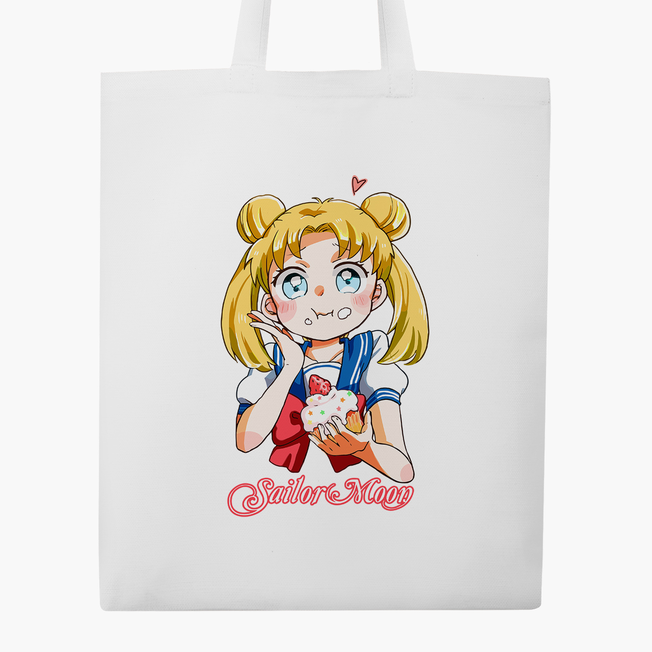 

Эко сумка шоппер Сейлор Мун (Sailor Moon) (9227-2917) 41x35 см Белый