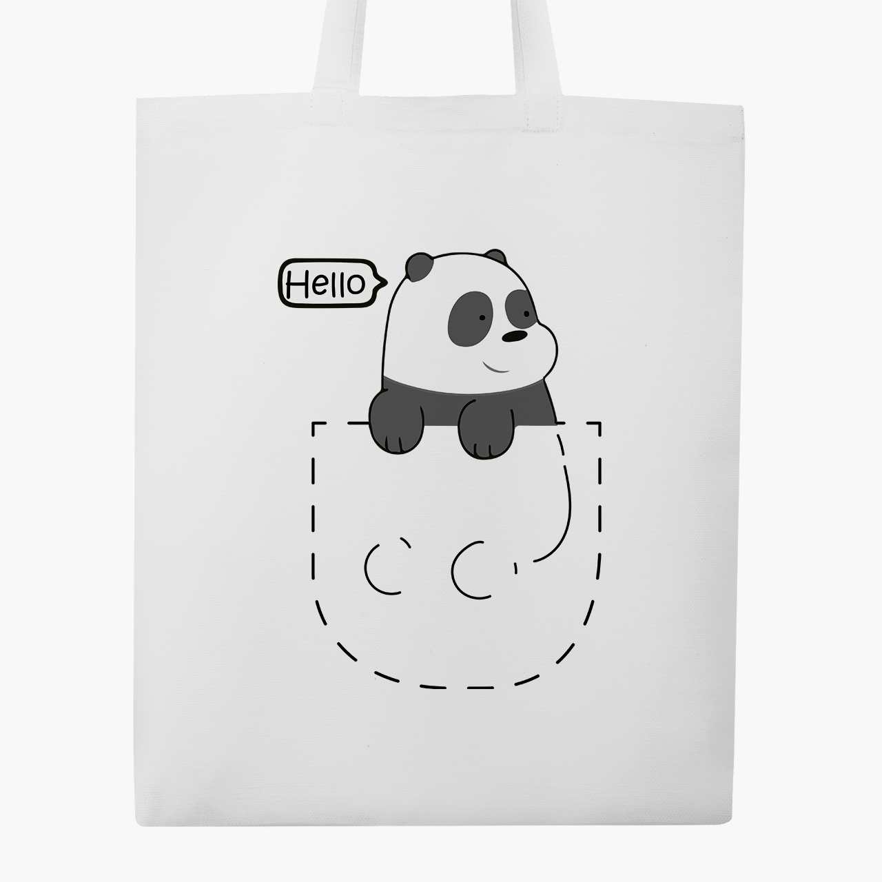 

Эко сумка шоппер Вся правда о медведях (We Bare Bears) (9227-2903) 41x35 см Белый