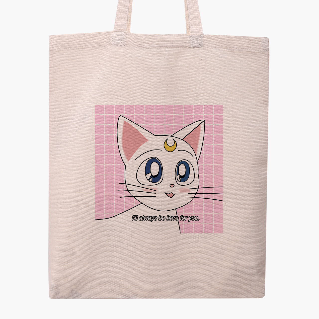 

Эко сумка шоппер Сейлор Мун Луна Кошки (Sailor Moon anime Cats) (9227-2919) 41x35 см Бежевый