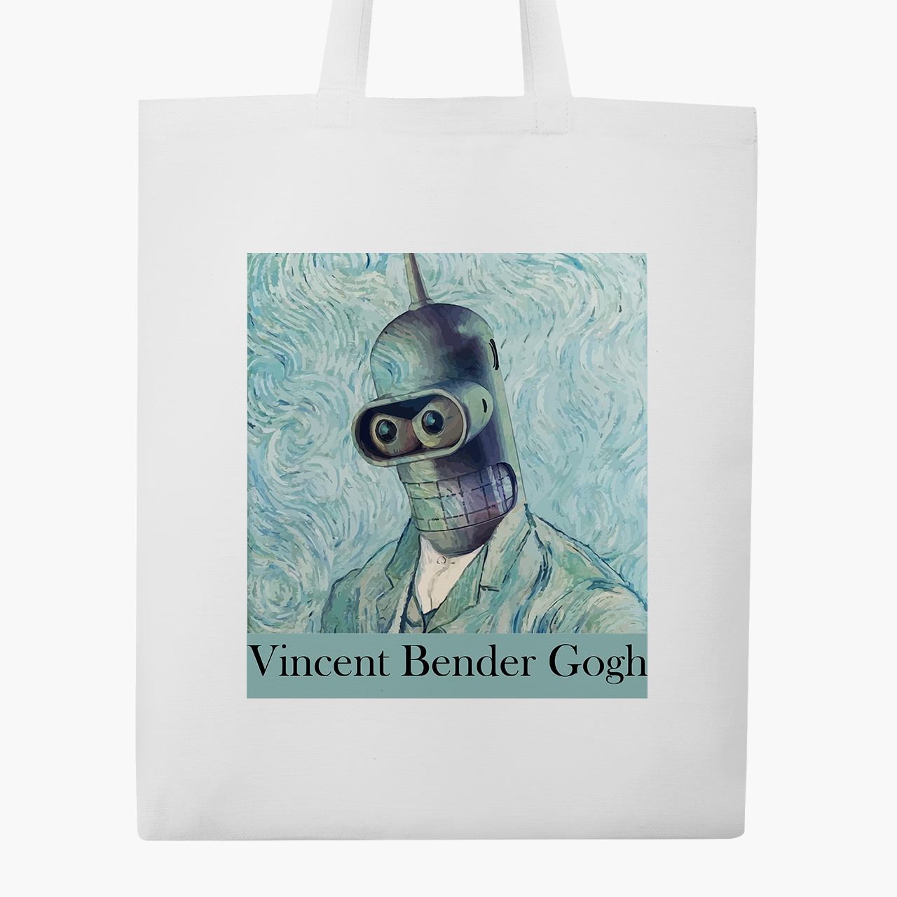 

Эко сумка шоппер Винсент Ван Гог Бендер (Vincent van Gogh Bender) (9227-2956) 41x35 см Белый