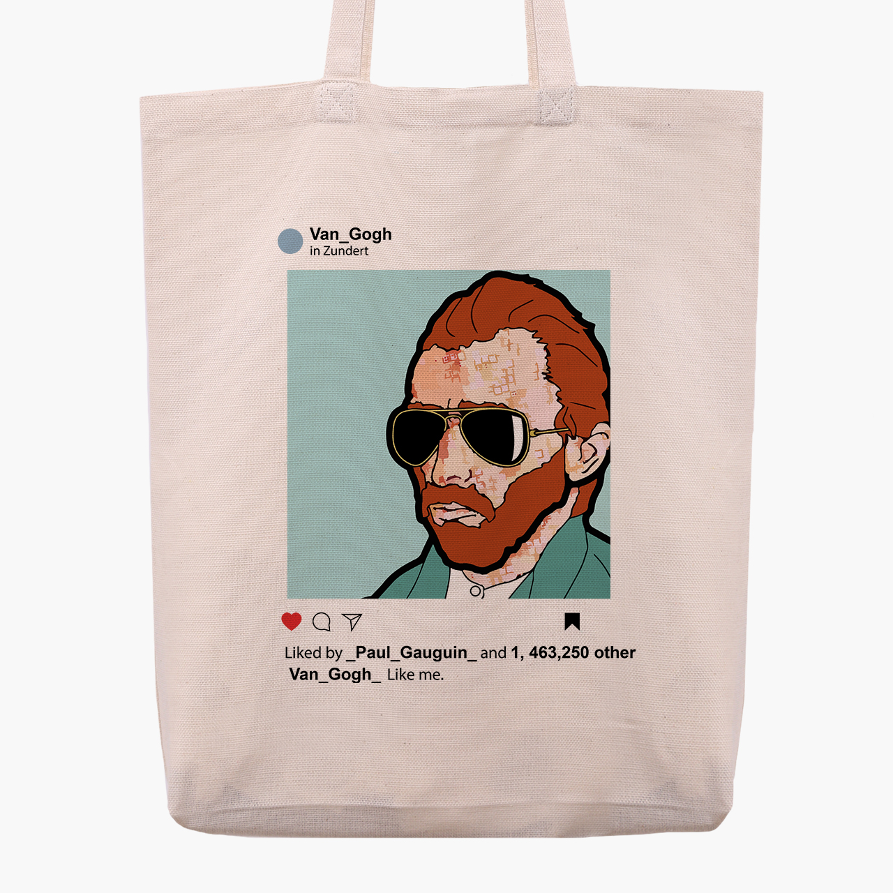 

Эко сумка шоппер Инстаграм Винсент Ван Гог (Instagram Vincent van Gogh) (9227-2953) 41x35x8.5 см Бежевый