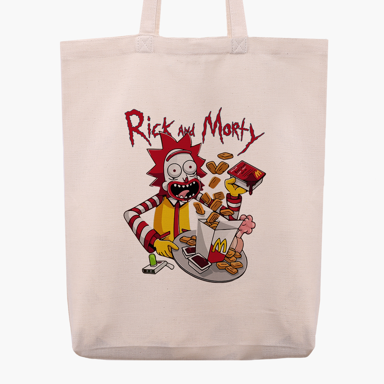 

Эко сумка шоппер Рик Санчез и Морти Смит Рик и Морти (Rick and Morty) (9227-2936) 41x35x8.5 см Бежевый