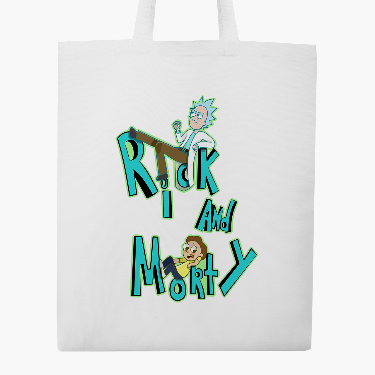 

Эко сумка шоппер Рик Санчез и Морти Смит Рик и Морти (Rick and Morty) (9227-2939) 41x35 см Белый