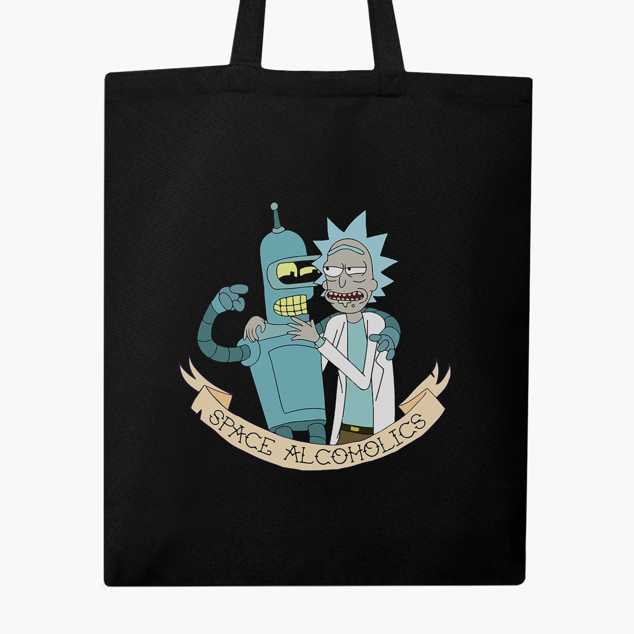 

Эко сумка шоппер Рик Санчез Рик и Морти (Rick Sanchez Rick and Morty) (9227-2943) 41x35 см Черный