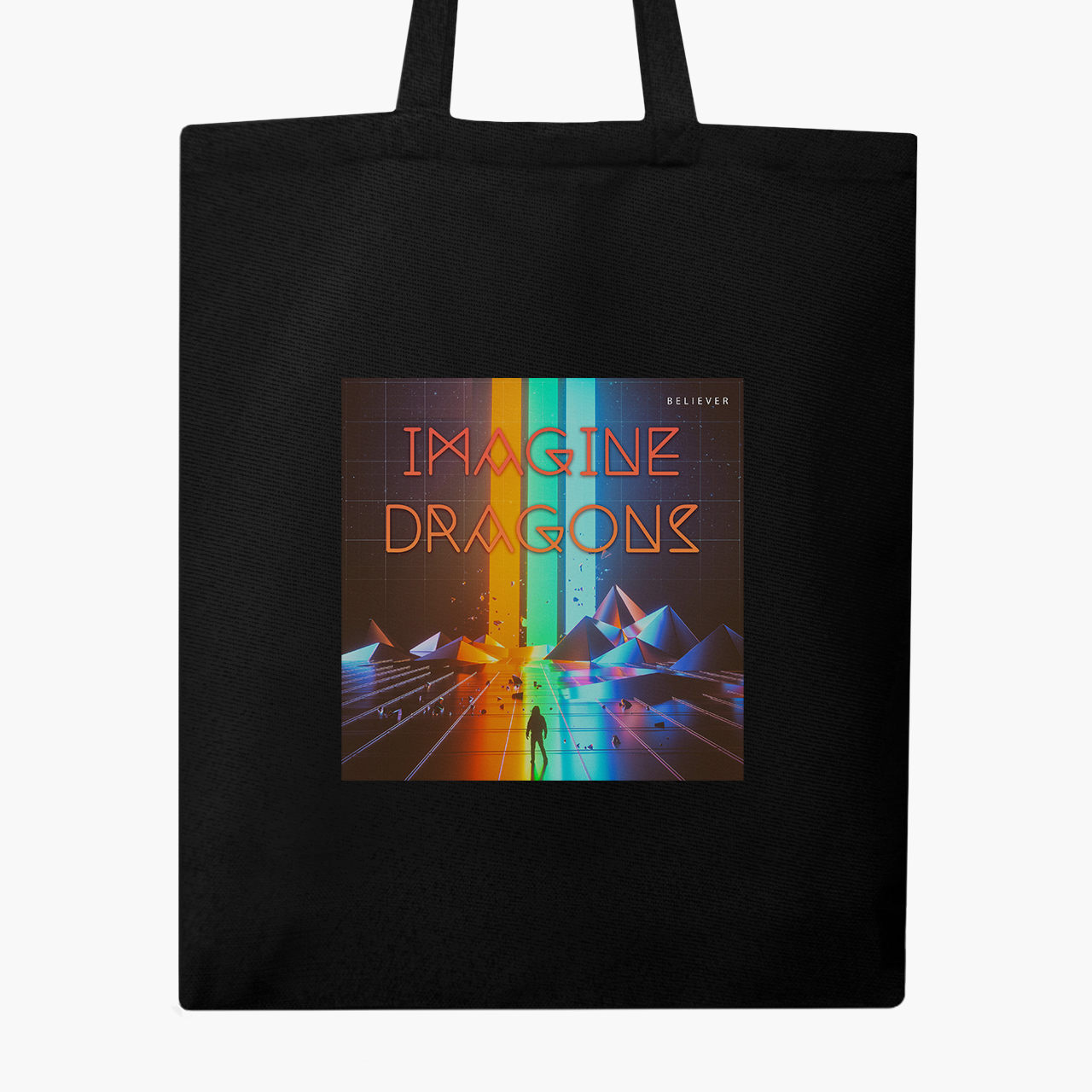 

Эко сумка шоппер Имеджин Драгонс (Imagine Dragons) (9227-2980) 41x35 см Черный