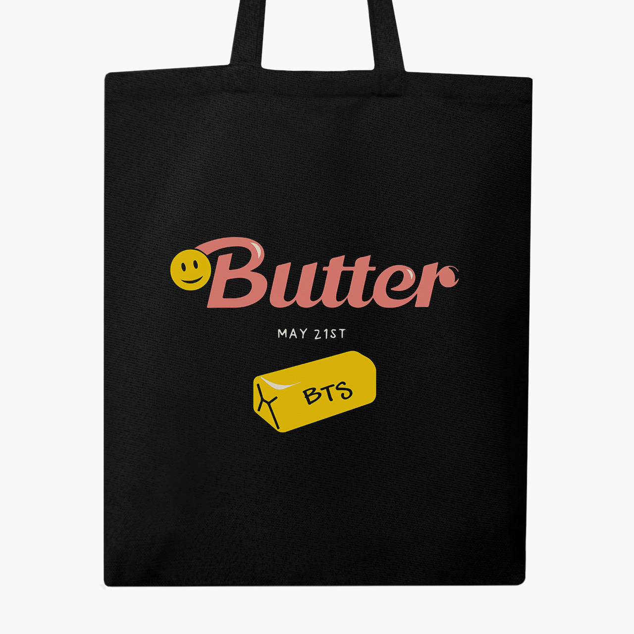 

Эко сумка шоппер Butter БТС (BTS) (9227-3257) 41x35 см Черный