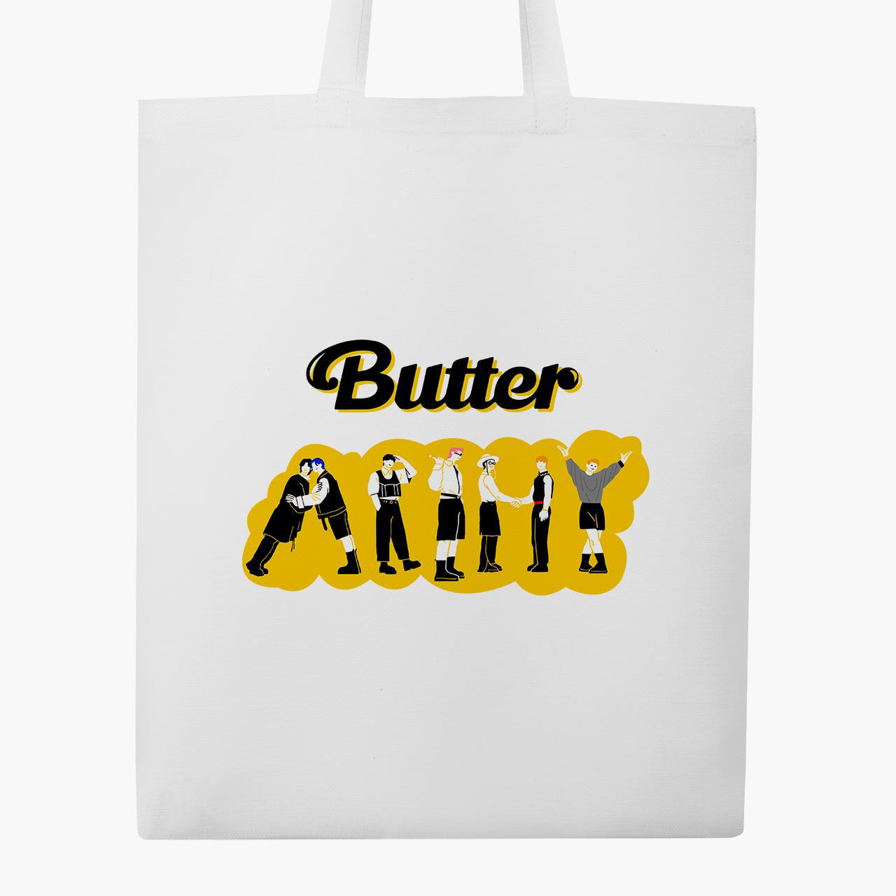 

Эко сумка шоппер Butter БТС (BTS) (9227-3274) 41x35 см Белый