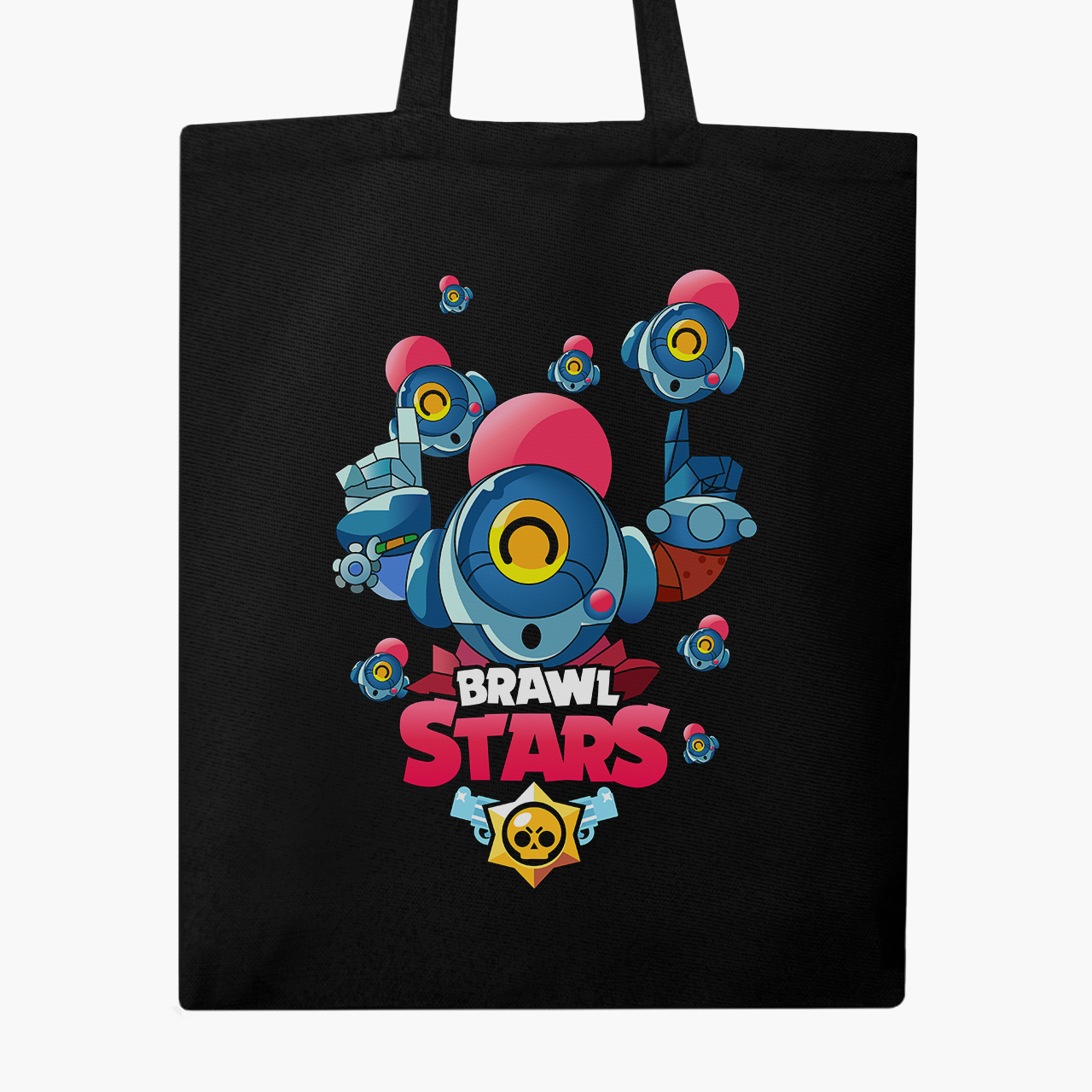 

Эко сумка шоппер Бравл старс (Brawl Stars) (9227-1704) 41x35 см Черный