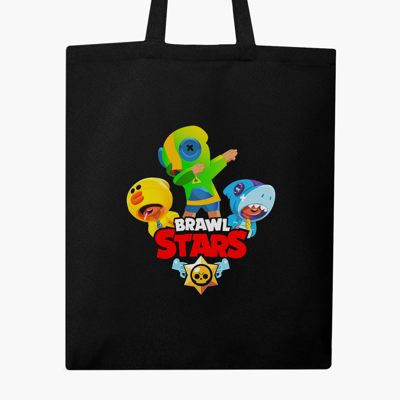 

Эко сумка шоппер Бравл старс (Brawl Stars) (9227-1703) 41x35 см Черный