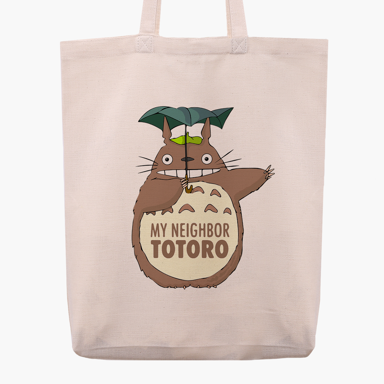 

Эко сумка шоппер Мой сосед Тоторо (My Neighbor Totoro) (9227-2656) 41x35x8.5 см Бежевый