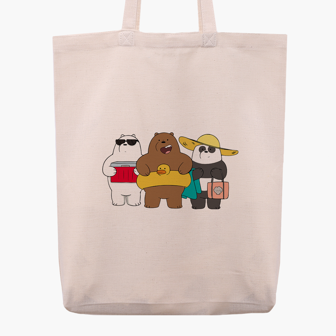 

Эко сумка шоппер Вся правда о медведях (We Bare Bears) (9227-2893) 41x35x8.5 см Бежевый