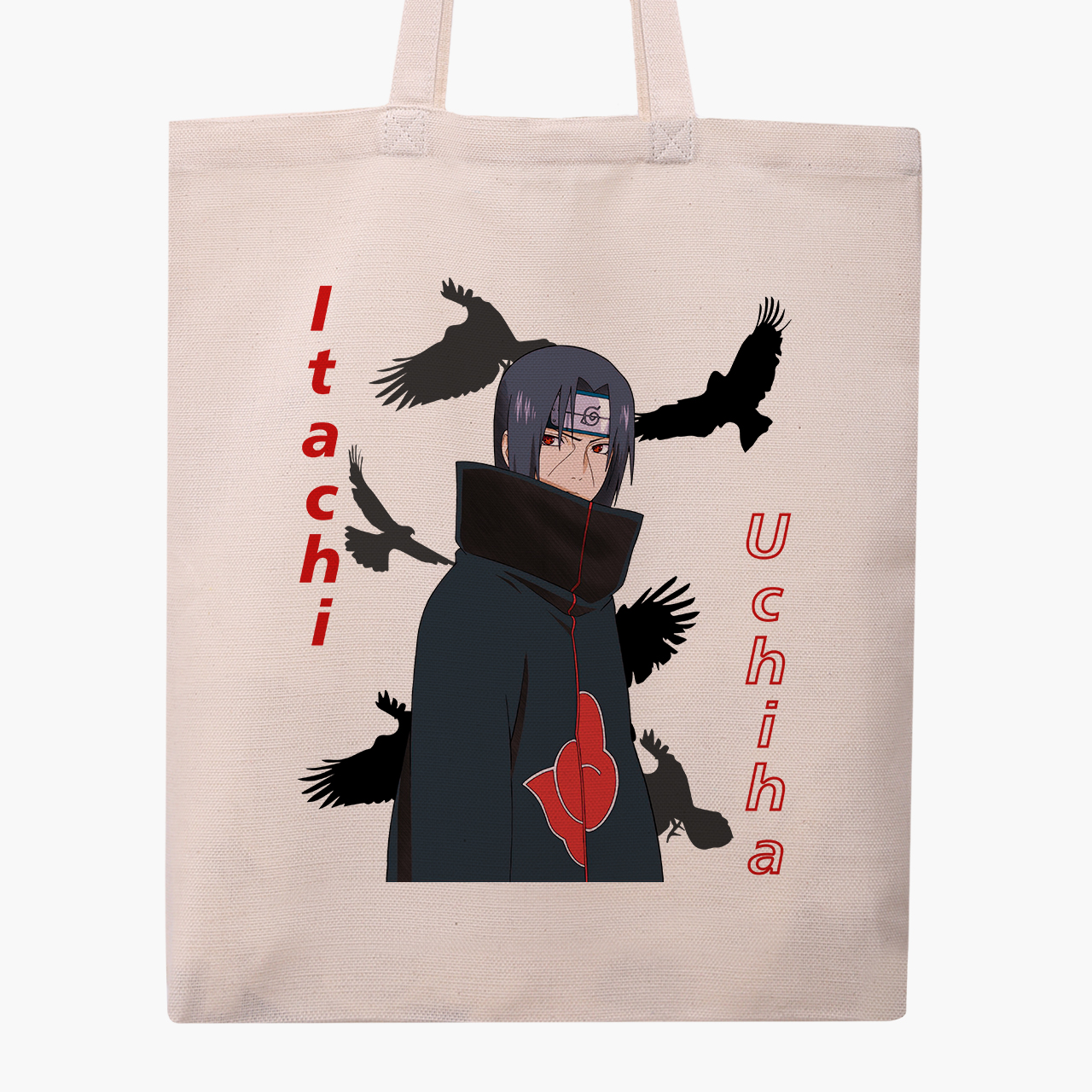 

Эко сумка шоппер Itachi Uchiha (9227-2821) 41x35 см Бежевый
