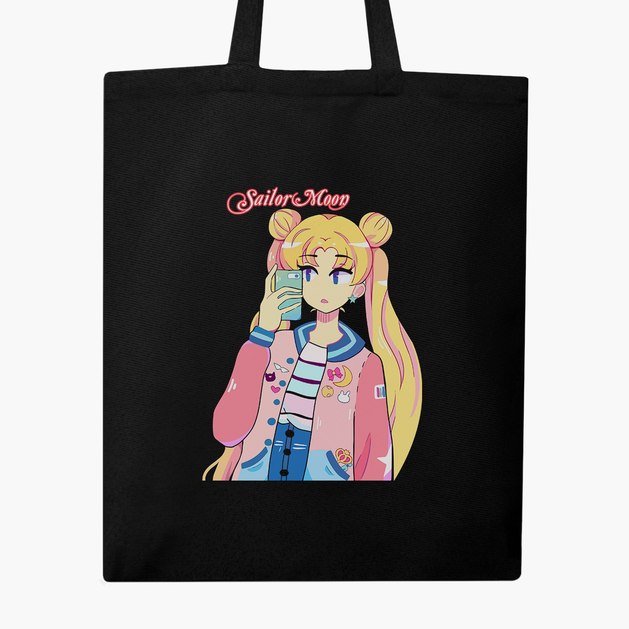 

Эко сумка шоппер Сейлор Мун (Sailor Moon) (9227-2924) 41x35 см Черный